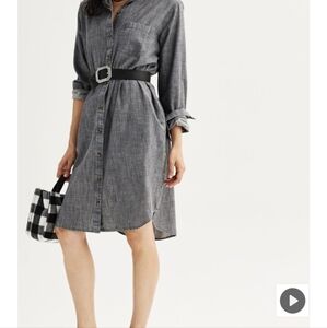 NWT Sonoma Black Long Sleeve Shirt DressClassic, versatile, NWT